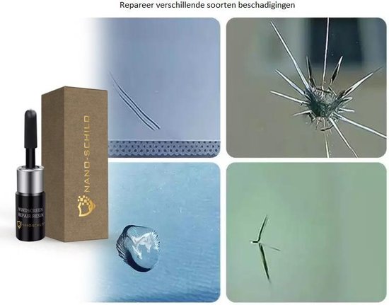 Glas Reparatie Kit - Repareer Volledig Barsten en Scheuren in Auto Ruiten  en Glas - ... | bol.com