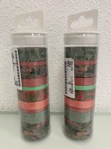 Home-deco: washi tape met sierlijke patronen en glitter - 2 keer 10 stuks