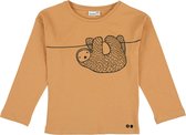 Trixie Longsleeve Silly Sloth Junior Katoen Bruin Maat 116