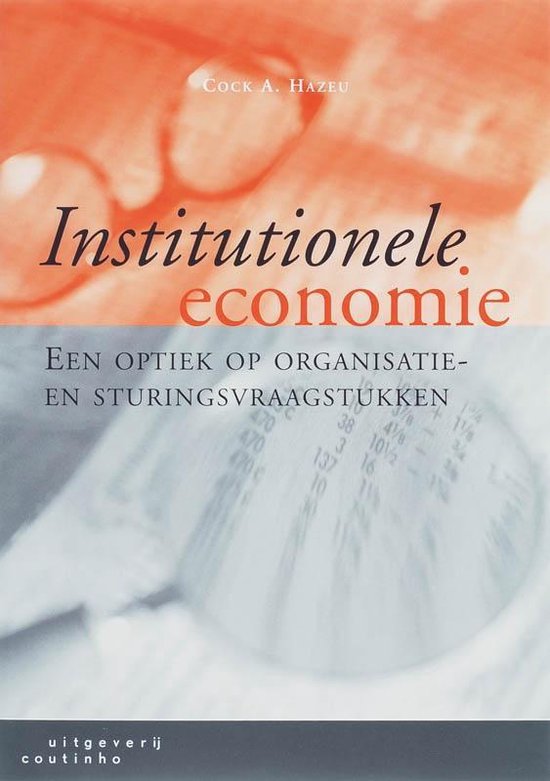 Cover van het boek 'Institutionele economie / druk 2' van C.A. Hazeu