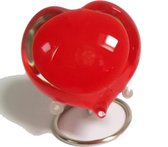 Eturnal Hart Mini Urn Rood Kristalglas Gedenkobject Glasreliek Hart Urn Mens Dieren Hartjes Urn Deelbewaring