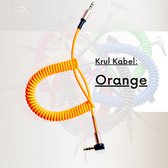GoodvibeZ CurlZ | Orange | Câbles jack audio stéréo 3,5 mm - Câble AUX plaqué or - Mâle à mâle - Noir - 0,8 mètre | Mobile / Stéréo / Lecteur MP3 / TV /