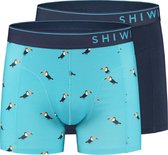 Shiwi - 2-Pack Boxershorts - Tucan - Blue Fish - Blauw