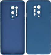 Bestcases 2.0mm Dikke Fashion Telefoonhoesje Backcover - Siliconen Hoesje - OnePlus 8 Pro - Navy