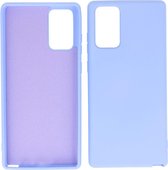 Bestcases 2.0mm Dikke Fashion Telefoonhoesje Backcover - Siliconen Hoesje - Samsung Galaxy Note 20 - Paars