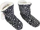 Hoog Model Pantoffel Panter Balletjes - Grijs - Maat 37 / 39
