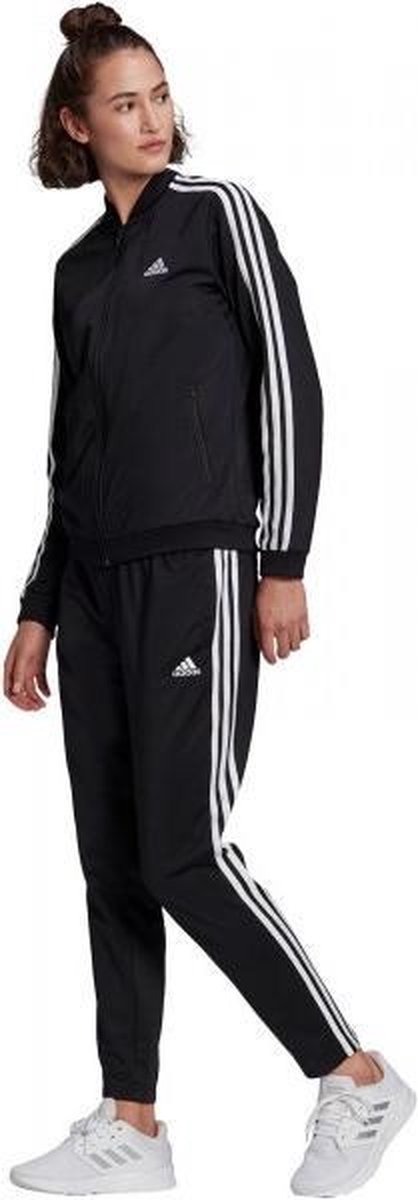 adidas Sportswear Essentials 3-Stripes Trainingspak - Dames - Zwart L | bol.com