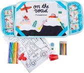 Imaginarium Travel Tekentafel voor op Schoot - Draagbare Reis Tekenset met Twee Etui's - Inclusief Accessoires - 26 Onderdelen