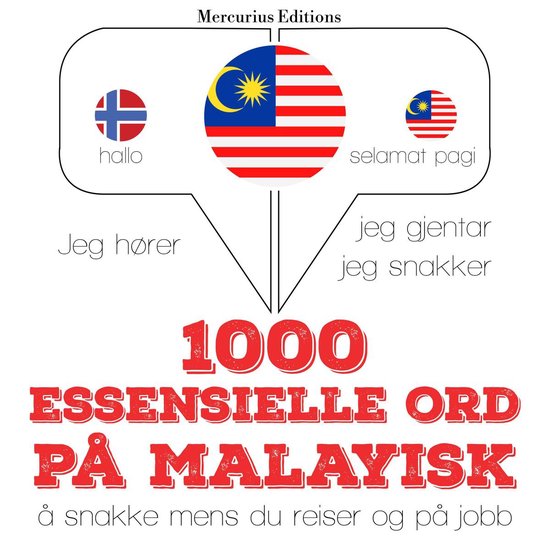1000 essensielle ord på malayisk - cover