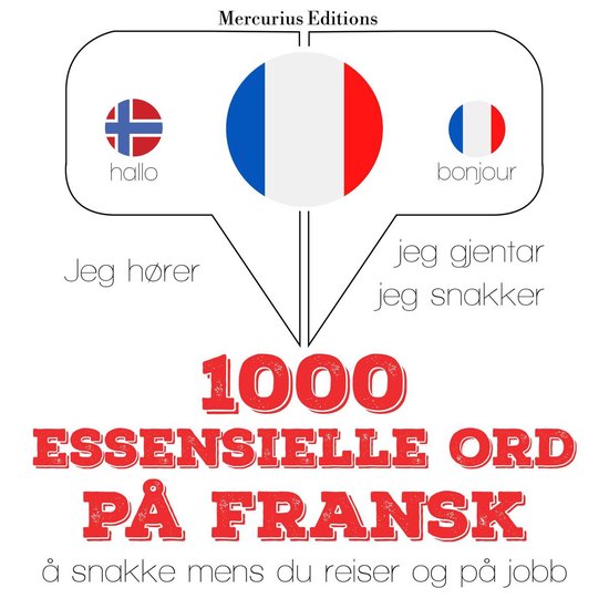 1000 essensielle ord på fransk - cover