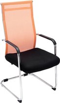 Stoel - Eetkamer stoel - Stof - Kunstleer - Oranje
