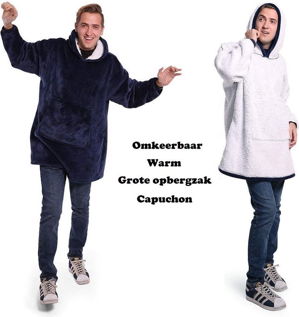 THUISTRUI - Warme trui - fleece deken - roze — cadeau in Mode & Accessoires - foto 6