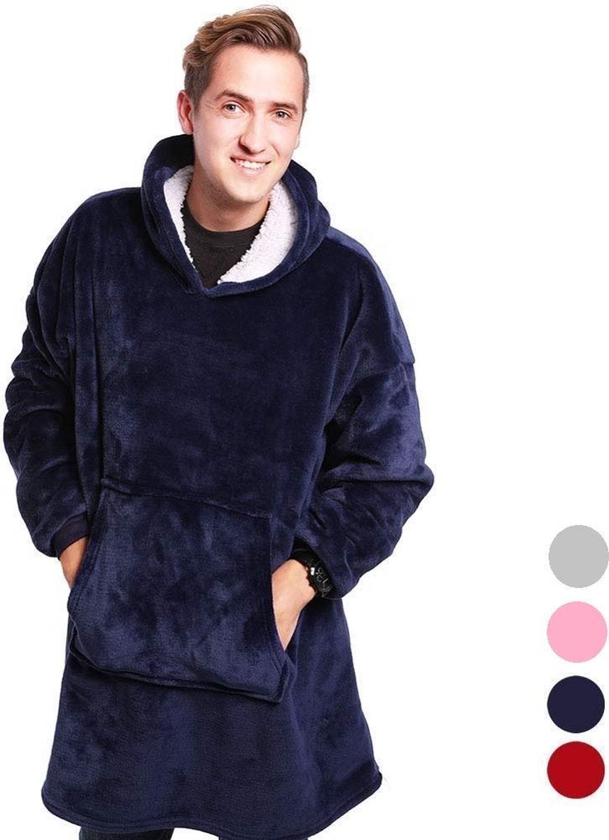 THUISTRUI - Warme trui - fleece deken - roze — cadeau in Mode & Accessoires - foto 4