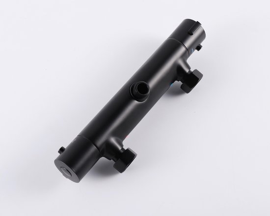 GDRN - Regendouche met Thermostaatkraan - Mat Zwarte Douche Set - Handdouche - Doucheset Mat Zwart - Extra grote regendouche