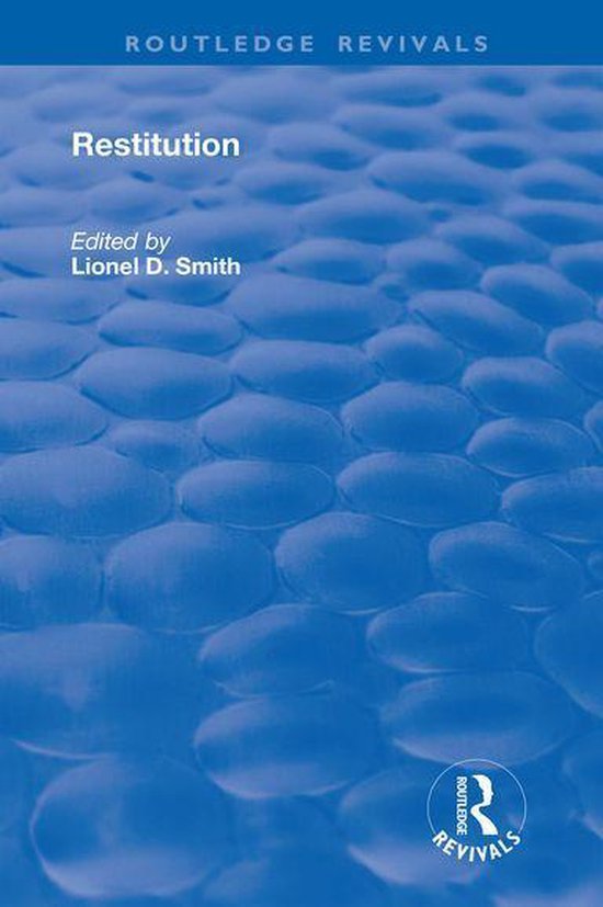 Routledge Revivals - Restitution - cover