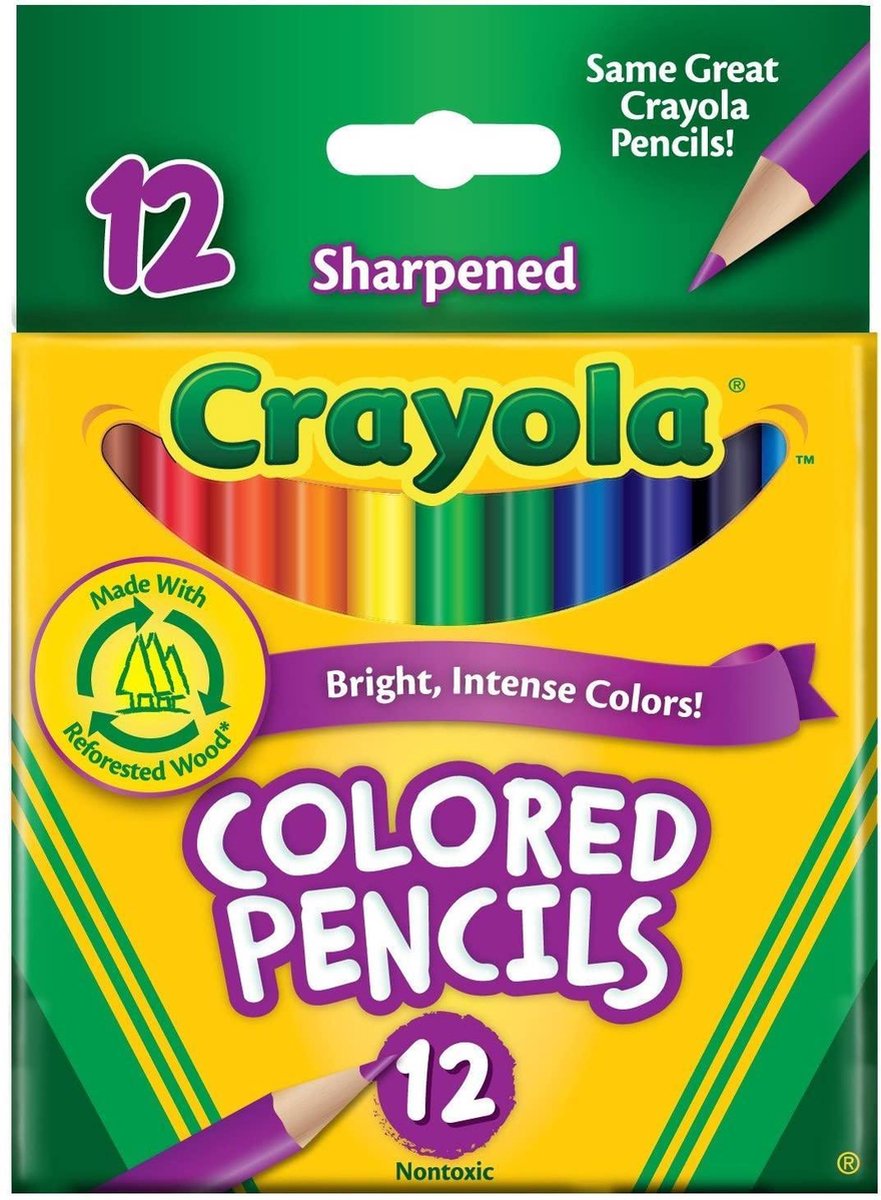 Crayola - Kleurpotloden - 12 Stuks