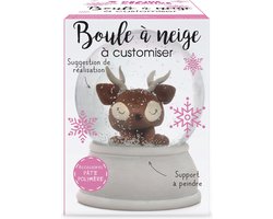 Doe-het-zelf Set - Hobbypakket Decoratie - Maak je eigen Sneeuwbol incl sneeuwvlokjes