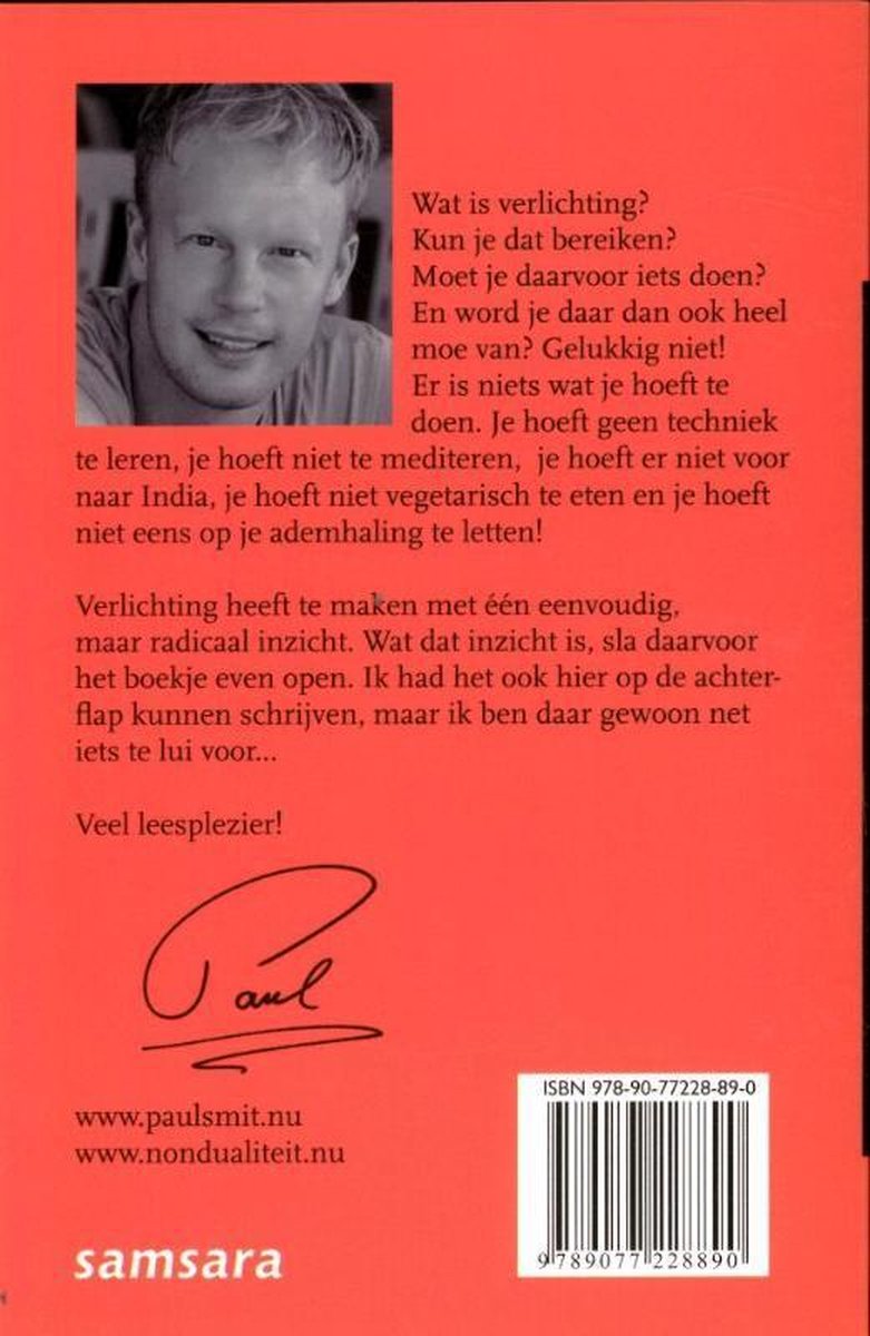 Verlichting voor luie mensen - back cover