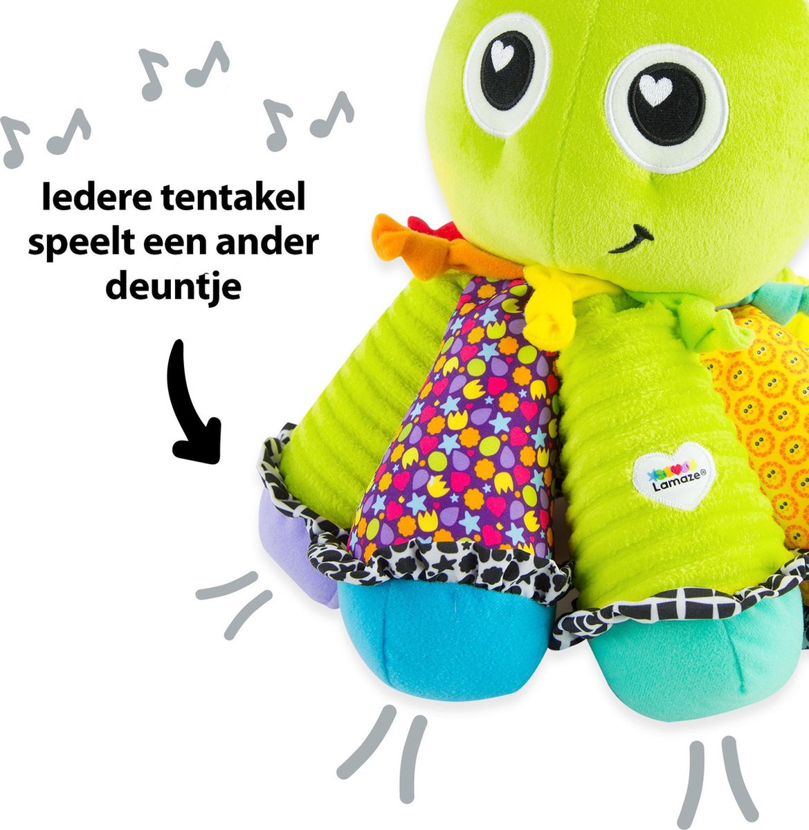 Lamaze Octotunes - Knuffel met Muziek - Spelen en ontdekken — afbeelding 2