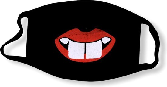 Bazzzy Premium bouche Cap Hazen dents - Couverture bouche lavable à imprimé - Tissus chapeau bouche - Convient pour OV - Lavable Face Mask - Face Mask Coton - Masque visage - Mondkapjes réutilisables - Lavable bouche Cap - Fashion Bouche Couverture