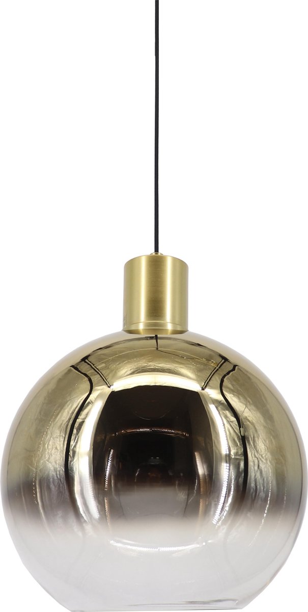 Hanglamp Rosario 20 Goud - Ø20cm - E27 - IP20 - Dimbaar > lampen hang goud glas | hanglamp goud glas | hanglamp eetkamer goud glas | hanglamp keuken goud glas | led lamp goud glas | sfeer lamp goud glas