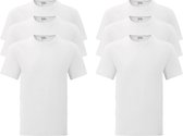 6 Pack T-shirt Hoge Kwaliteit Lichtgewicht - Heren - XXL