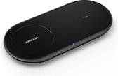 Dual Draadloze Oplader 15 watt - Zwart - Draadloze thuisoplader - Wireless Charger - Draadloze smartphone oplader - Qi Draadloze Oplader iPhone 12 / 11 / X / XS / XR / 8 - Oplader