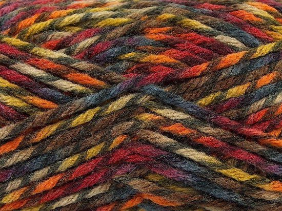 Markeer referentie loterij Dikke breiwol kopen bruin, rood, oranje, turquoise, kaki tinten gemeleerd –  acryl wol... | bol.com