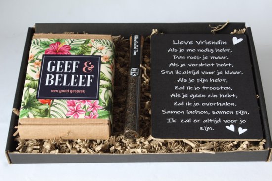 regering Vervloekt schuld Brievenbus cadeau "Lieve vriendin", geef en beleef spel, thee, nostalgisch  tekstbord,... | bol.com
