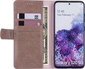 Roze hoesje Samsung Galaxy S20 - Book Case - PU leather