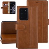 Bruin hoesje Samsung Galaxy S20 Ultra - Book Case - PU leather