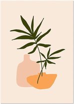 Canvas Schilderij - Canvas Poster Abstract - Plants