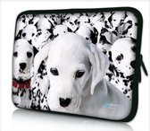 Laptophoes 15,6 inch dalmatiers - Sleevy - laptop sleeve - laptopcover - Sleevy Collectie 250+ designs