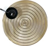 Lucy's Living Luxe placemat LUKSI Gold - rond - ∅ 39 cm - pvc - kunststof – goud