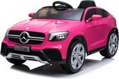 Mercedes-Benz GLC Coupe, Elektrische Kinderauto - Roze - 1 Persoons Kinderauto - Afstand Bestuurbaar - Muziek Module - 12v - Lederen stoelen - Rubberen banden