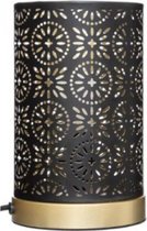 Tafellamp - mandala patroon -  zwart - goud - E14