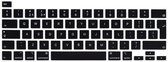 Siliconen Toetsenbord bescherming cover voor MacBook Pro 16 inch A2141 - Zwart - NL indeling