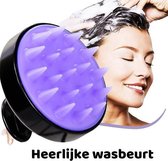 Haarborstel – Scalp Massager – Massage Borstel – Siliconen – Schampoo Borstel – Anti roos – Hoofdhuid - Paars