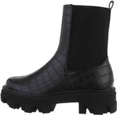 Dames Chelsea Boots Crocoprint maat 39