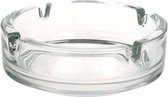 Asbak doorschijnend - 10,5cm - glas - voor binnen en buiten