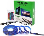 O.M.G USB TV Led strip 2M inclusief afstandsbediening - RGB Led strip - TV Backlight Led strip - Plug & Play