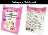 SwabPlus Beauty Snapz Instant Lipstick Remover Corrector Reinigende Vitamine E - 3-Pack