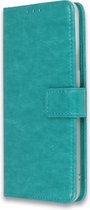 Huawei P Smart 2021 Hoesje Turquoise - Portemonnee Book Case - Kaarthouder & Magneetlipje