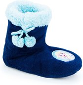 Disney Frozen sloffen in kleur blauw maat 27/28 - Disney Frozen Elsa Pantoffel - pantoffels Elsa  - Pantoffel boots - sloffen kind