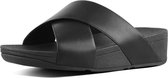FitFlop™ Lulu Cross Slide Sandals Leather Black - Maat 39