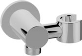 Saqu Universal doucheaansluiting met kantelbare opsteek 1/2 inch chroom