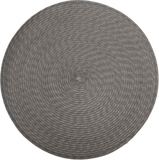 Set de 4 tapis Atmosphera - Grijs - Tressé - Tapis de table - Set de table