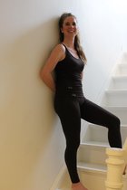 Yoga set - yoga kleding - sport set - kleding set - bruin - Large