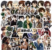 Attack On Titan Stickers - 50 st - Stickers Volwassenen - Stickers Laptop - Laptop - Anime - Manga