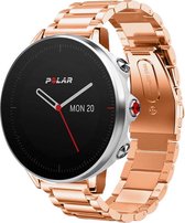 Stalen Smartwatch bandje - Geschikt voor  Polar Vantage M stalen band - rosé goud - Horlogeband / Polsband / Armband